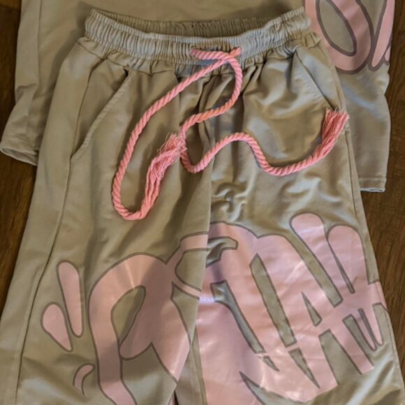 SYA PINK AND BEIGE SET - Picture 2 of 4